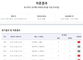 스포츠토토 축구토토, 9억9000만 원 30회차로 이월…승무패 29회차 1등 ‘미적중’|스포츠동아